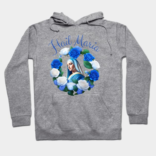 Marian blue bed of Roses Hoodie by Praiseworthy Essentials